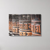 Buddhistische Gebetsräder Leinwand (Vorderseite)