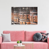 Buddhistische Gebetsräder Leinwand (Insitu (Wohnzimmer))