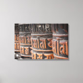 Buddhistische Gebetsräder Leinwand (Vorderseite)