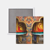 Buddhistische Gebetsrolle, Bhutan Magnet (Vorderseite/Rückseite)