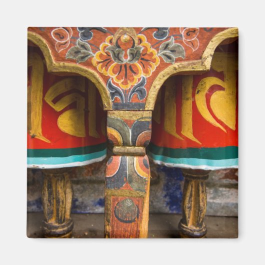 Buddhistische Gebetsrolle, Bhutan Magnet (Vorne)