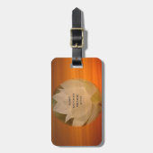 Buddhistische Gepäck-Umbauten SGI - Lotos-Blume Gepäckanhänger (Vorderseite vertikal)