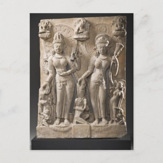 Buddhistische Goddesses Tara und Chunda Postkarte (Vorderseite)
