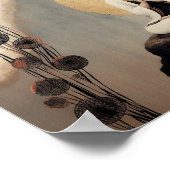 Buddhistische Göttin Quan Yin Minimalistische Kuns Poster (Ecke)