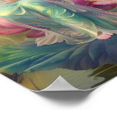 Buddhistische Göttin Quan Yin: Rosa Lotusgarten Poster (Ecke)