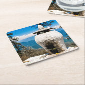 Buddhistische Kultstätte Rechteckiger Pappuntersetzer (angewinkelt)