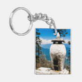 Buddhistische Kultstätte Schlüsselanhänger (Vorderseite links)