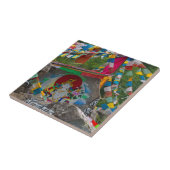 Buddhistische Malerei auf Felsen Fliese (Seite)