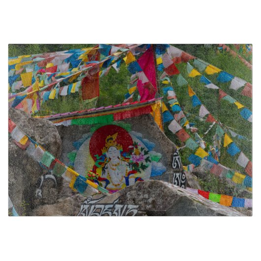 Buddhistische Malerei auf Felsen Schneidebrett (Vorderseite)