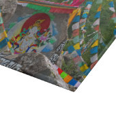Buddhistische Malerei auf Felsen Schneidebrett (Ecke)