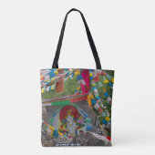 Buddhistische Malerei auf Felsen Tasche (Rückseite)