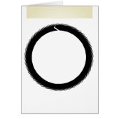 Buddhistische Mathe-Enso-Circle-Card (Vorne)