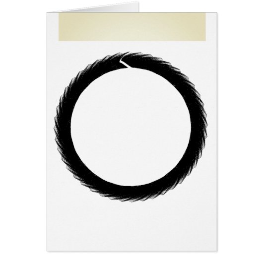 Buddhistische Mathe-Enso-Circle-Card (Vorne)