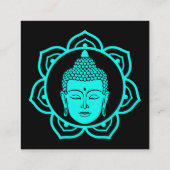 Buddhistische Mediationskarte Quadratische Visitenkarte (Rückseite)