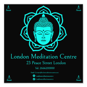 Buddhistische Meditation Fotodruck