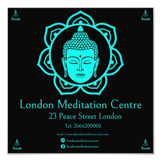 Buddhistische Meditation Fotodruck (Vorne)