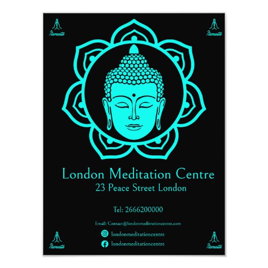 Buddhistische Meditation Fotodruck (Vorne)