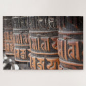 Buddhistische Messinggebetsräder Puzzle (Horizontal)