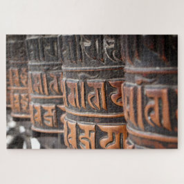 Buddhistische Messinggebetsräder Puzzle