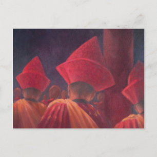Buddhistische Mönche Bhutan 2012 Postkarte