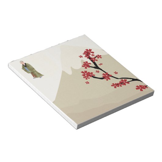 Buddhistische Mönchsfrau Notizblock (angewinkelt)