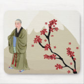 Buddhistische Mönchsweibchen Mousepad (Vorne)