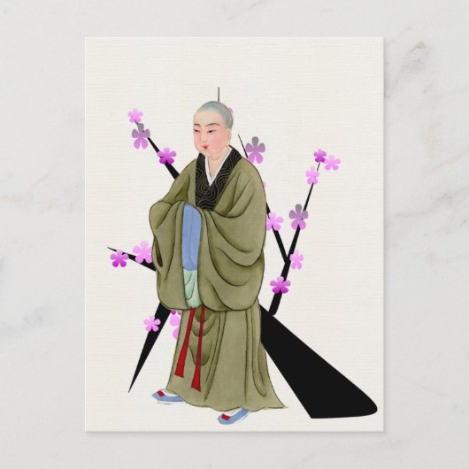 Buddhistische Mondpostkarte Postkarte (Vorderseite)