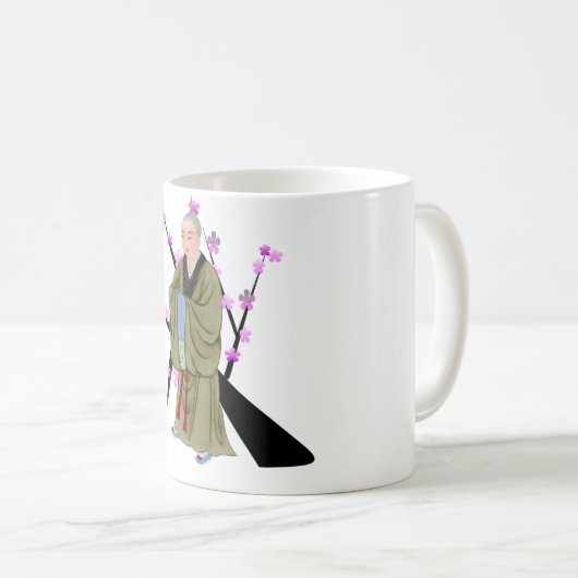 Buddhistische Monk Coffee Tasse (VorderseiteRechts)