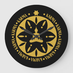 Buddhistische Religion Karma - Buddhismus - sechs Große Wanduhr