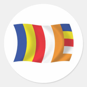 Buddhistische Religionsflagge Aufkleber