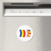 Buddhistische Religionsflagge Magnet (In Situ (Geschirrspüler))