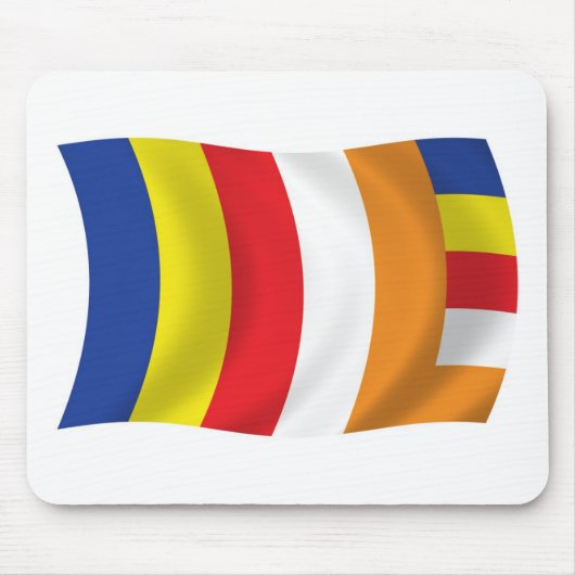 Buddhistische Religionsflagge Mauspad (Vorne)