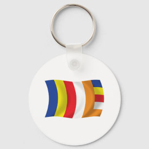 Buddhistische Religionsflagge Schlüsselanhänger