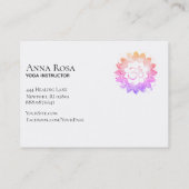 *~* Buddhistische Spirituelle Yoga Om Om Lotus Blu Visitenkarte (Rückseite)
