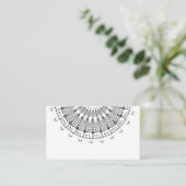 Buddhistische Stammes- Mandala Visitenkarte (Stehend Vorderseite)