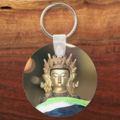 Buddhistische Statue Chenrezig Schlüsselanhänger (Vorderseite)