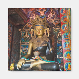 Buddhistische Statue im Litang-Kloster Magnet
