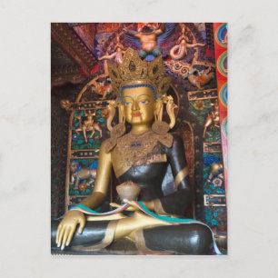Buddhistische Statue im Litang-Kloster Postkarte