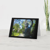 buddhistische Statue Karte (Vorderseite)