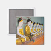 Buddhistische Statuen in Umin Thounzeh Magnet (Vorderseite/Rückseite)
