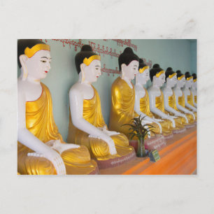 Buddhistische Statuen in Umin Thounzeh Postkarte