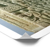 Buddhistische Stupa, Nagarjunakonda (Kalkstein) Poster (Ecke)