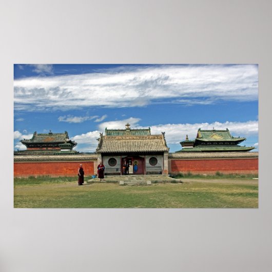 buddhistische Tempel in Erdene Zuu, Monglia Poster (Vorne)