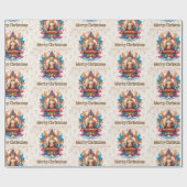 Buddhistische Weihnachten Geschenkpapier (Flach)