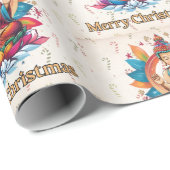 Buddhistische Weihnachten Geschenkpapier (Rolleneckpunkt)