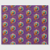 Buddhistische Weihnachten Geschenkpapier (Flach)