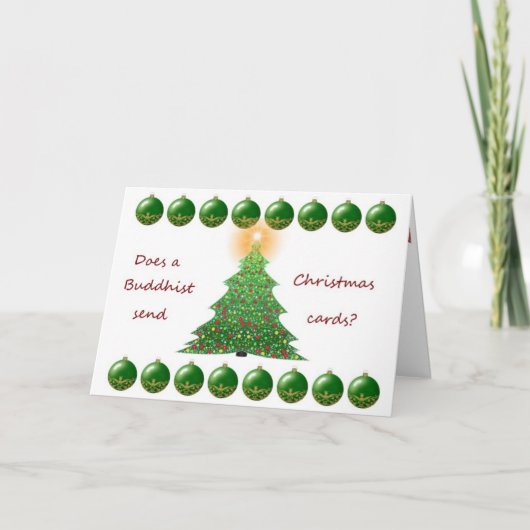 Buddhistische Weihnachten Karte (Vorderseite)
