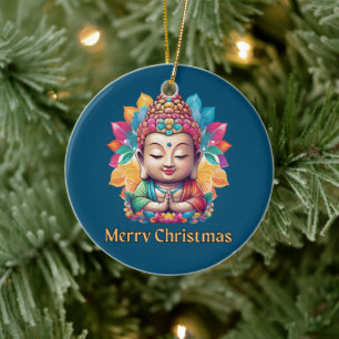 Buddhistische Weihnachten Keramik Ornament