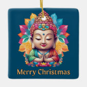 Buddhistische Weihnachten Keramikornament (Vorderseite)