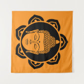 buddhistische Wohngestaltung Wandteppich (Vorderseite (Horizontal))